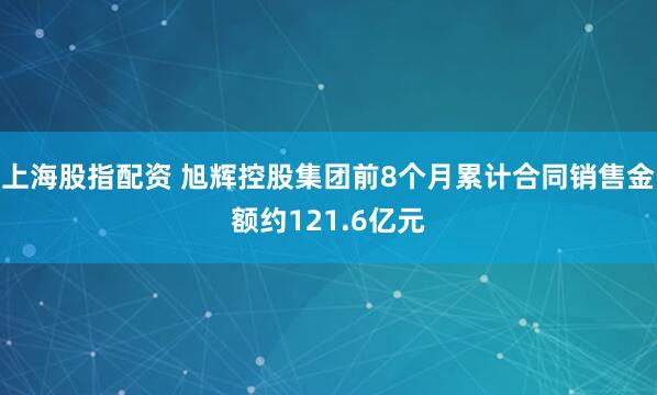 上海股指配资 旭辉控股集团前8个月累计合同销售金额约121.6亿元